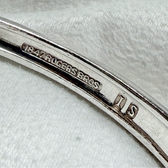 Sterling Silver Plate Sculptural Fork-Form First Love Coachella Cuff Bracelet - Picture 14 of 16